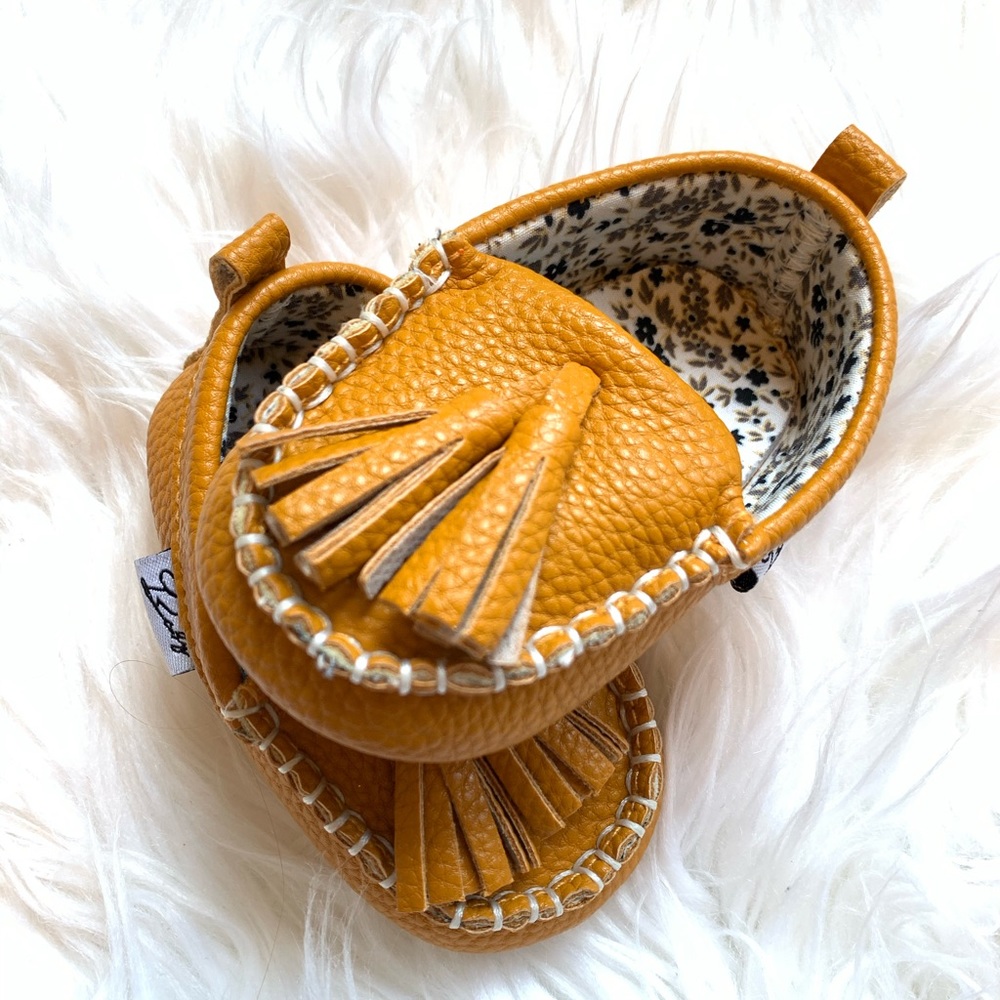 Slip on baby moccasins